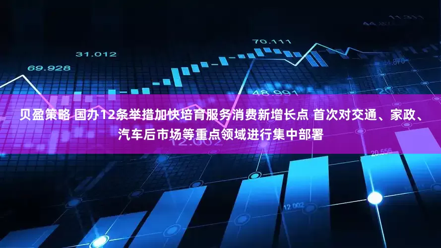 贝盈策略 国办12条举措加快培育服务消费新增长点 首次对交通、家政、汽车后市场等重点领域进行集中部署